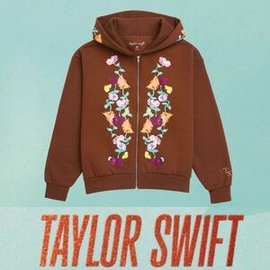 Taylor Swift THE ERAS TOUR ACOUSTIC PIANO ZIP UP HOODIE Youth Small NWT